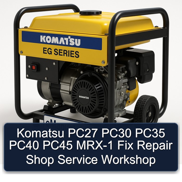 Komatsu PC27 PC30 PC35 PC40 PC45 MRX-1 Fix Repair Shop Service Workshop