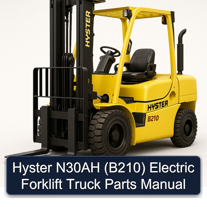 Hyster N30AH (B210) Electric Forklift Truck Parts Manual