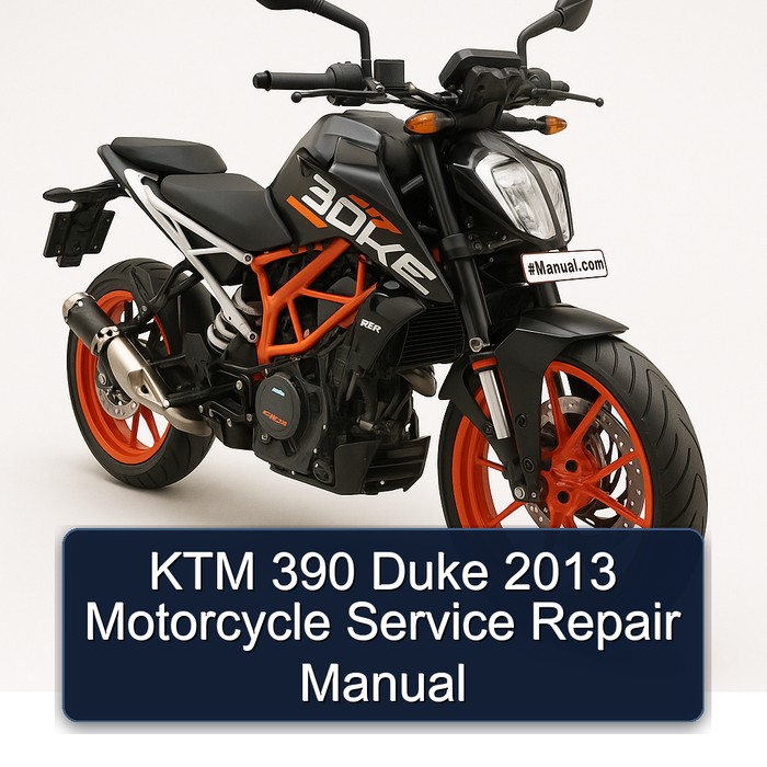 KTM 390 Duke 2013 Motorcycle Manual de servicio y reparación