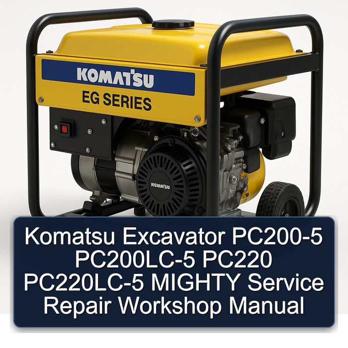 Komatsu Excavator PC200-5 PC200LC-5 PC220 PC220LC-5 MIGHTY Service Repair Workshop Manual