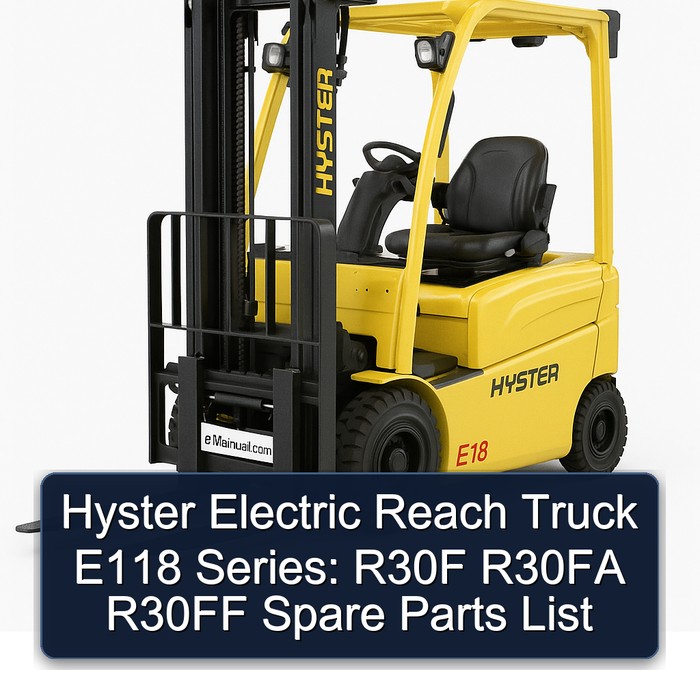 Lista de Repuestos para Carretillas Elevadoras Eléctricas Hyster E118 Serie: R30F R30FA R30FF
