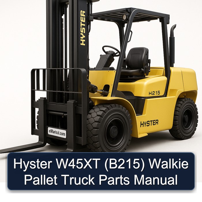 Hyster W45XT (B215) Walkie Pallet Truck Parts Manual