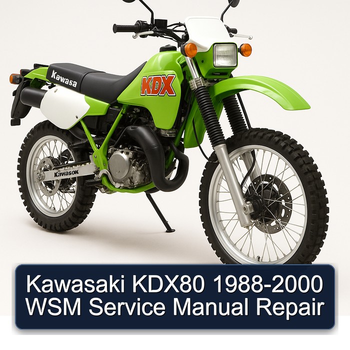 Kawasaki KDX80 1988-2000 WSM Service Manual Repair