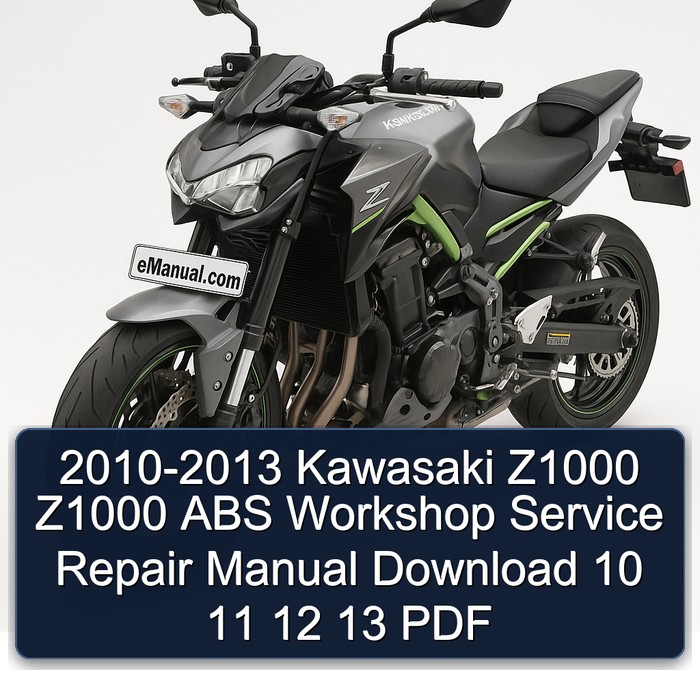 2010-2013 Kawasaki Z1000 Z1000 ABS Workshop Service Repair Manual Download 10 11 12 13 PDF