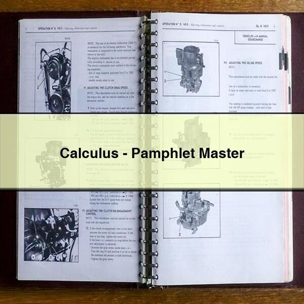 Calculus-Pamphlet Master