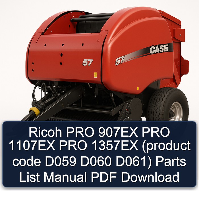 Ricoh PRO 907EX PRO 1107EX PRO 1357EX (product code D059 D060 D061) Parts List Manual PDF Download
