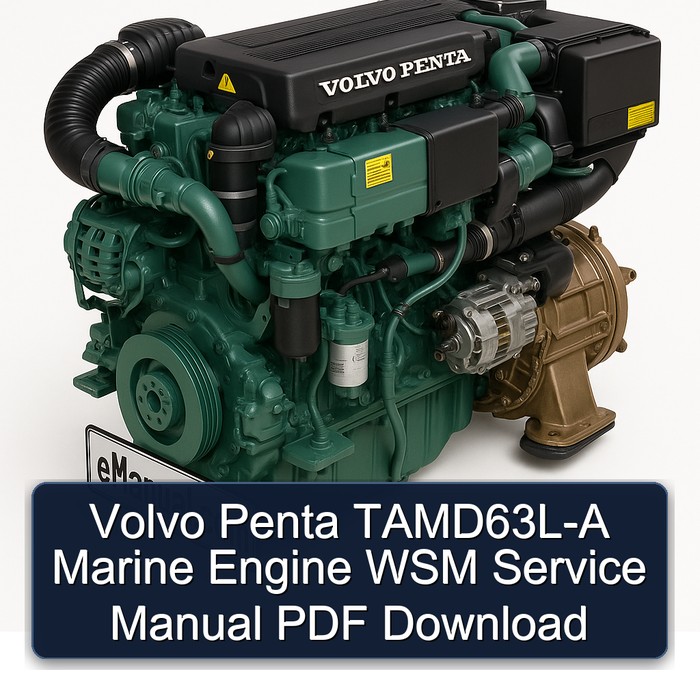 Volvo Penta TAMD63L-A Marine Engine WSM Service Manual PDF Download