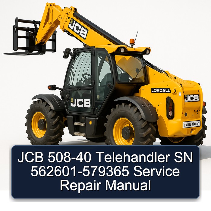JCB 508-40 Telehandler SN 562601-579365 Service Repair Manual