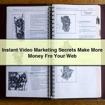 Instant Video Marketing Secrets Make More Money Fro Your Web PDF Download