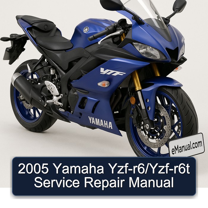 2005 Yamaha Yzf-r6/Yzf-r6t Service Repair Manual