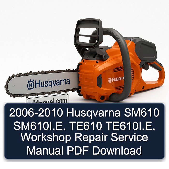 2006-2010 Husqvarna SM610 SM610I.E. TE610 TE610I.E. Workshop Repair Service Manual PDF Download