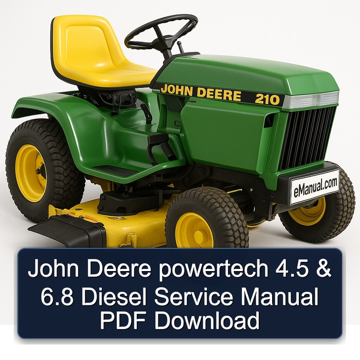 John Deere PowerTech 4.5 & 6.8 Diesel - Servicehandbuch (PDF)