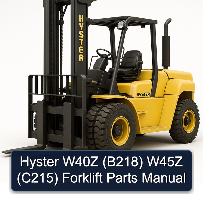 Manual de Partes de Montacargas Hyster W40Z (B218) y W45Z (C215)