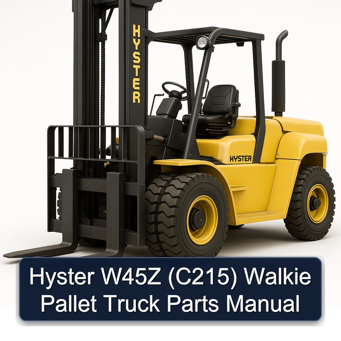 Hyster W45Z (C215) Walkie Pallet Truck Parts Manual