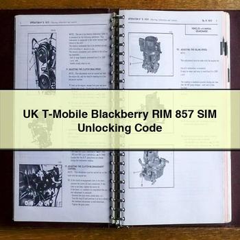 Uk T-Mobile Blackberry Rim 857 Sim Unlocking Code PDF Download