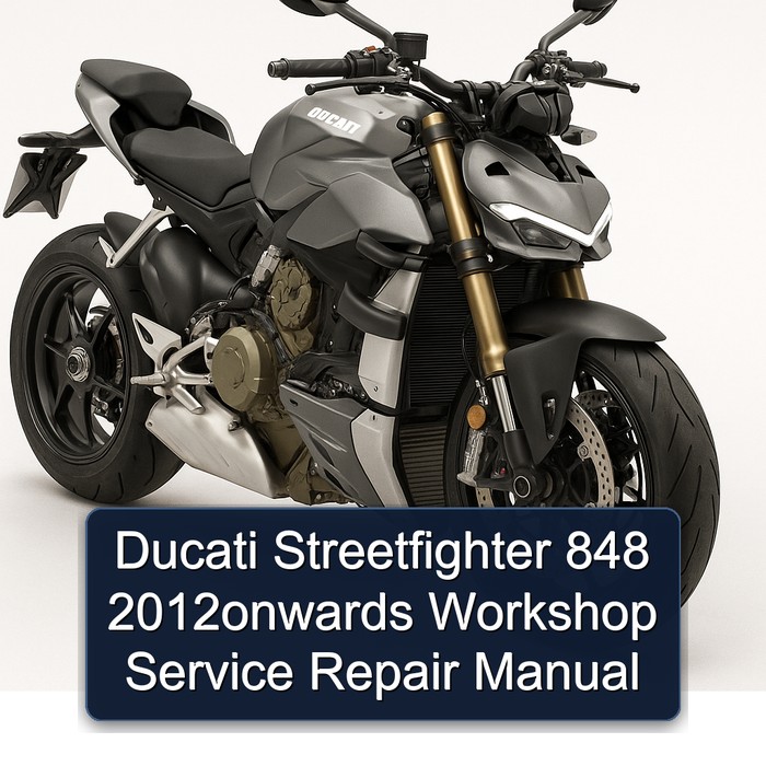 Ducati Streetfighter 848 2012onwards Workshop Manual de servicio y reparación