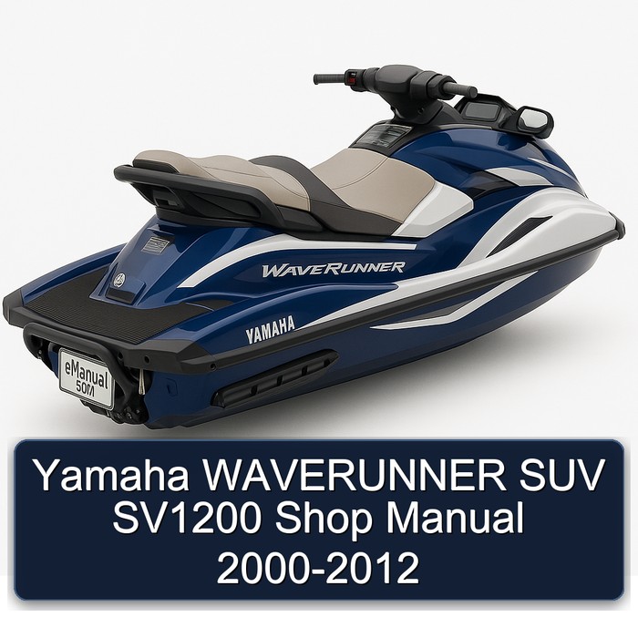 Yamaha WAVERUNNER SUV SV1200 Shop Manual 2000-2012