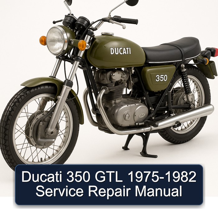 Ducati 350 GTL 1975-1982 Manual de servicio y reparación