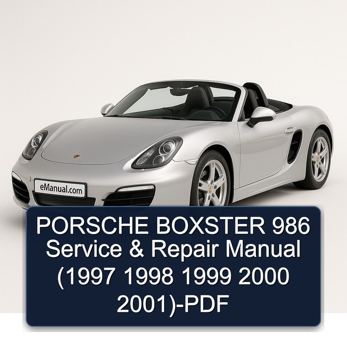 PORSCHE BOXSTER 986 Manual de servicio y reparación (1997 1998 1999 2000 2001)-PDF