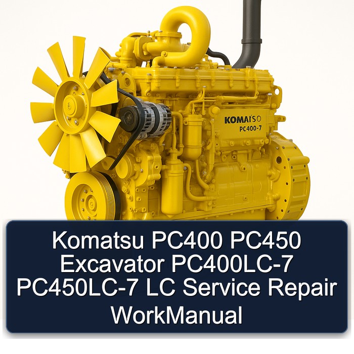 Komatsu PC400 PC450 Excavator PC400LC-7 PC450LC-7 LC Service Repair WorkManual 