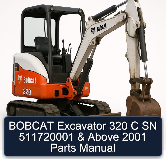 Bobcat Bagger 320 C SN 511720001 & Höher 2001 Ersatzteilkatalog