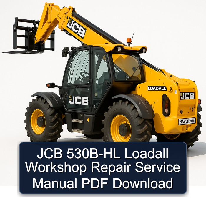 JCB 530B-HL Loadall Workshop Repair Service Manual PDF Download