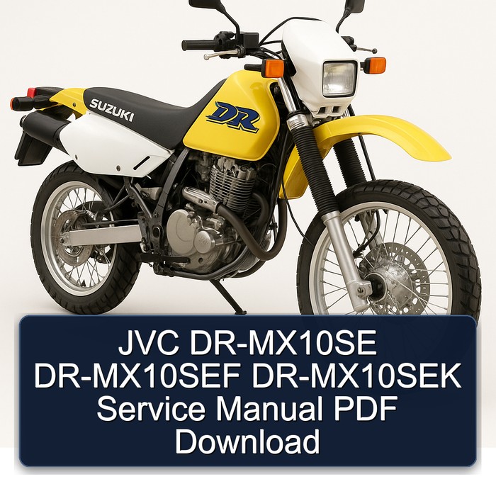JVC DR-MX10SE DR-MX10SEF DR-MX10SEK Service Manual PDF Download