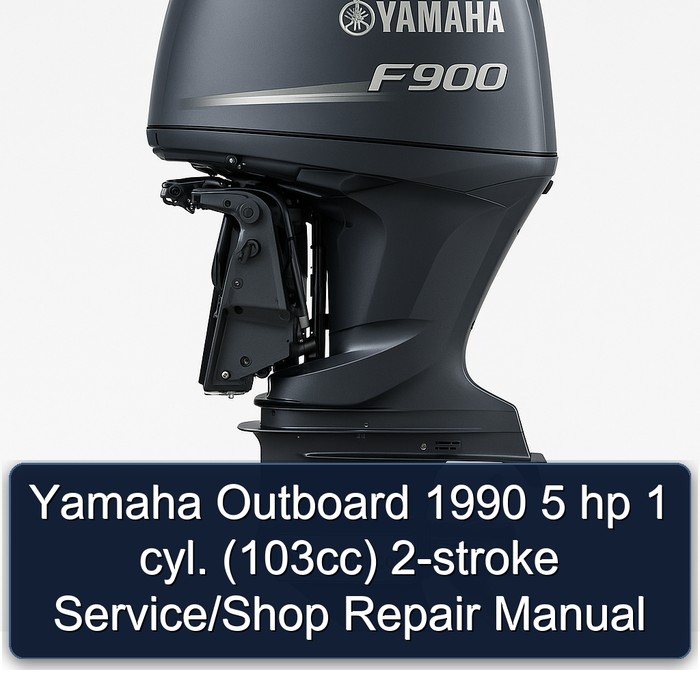 Yamaha Outboard 1990 5 hp 1 cyl. (103cc) 2-stroke Service/Shop Repair Manual