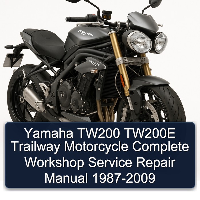 Yamaha TW200 TW200E Trailway Motorcycle Complete Workshop Service Repair Manual 1987-2009 