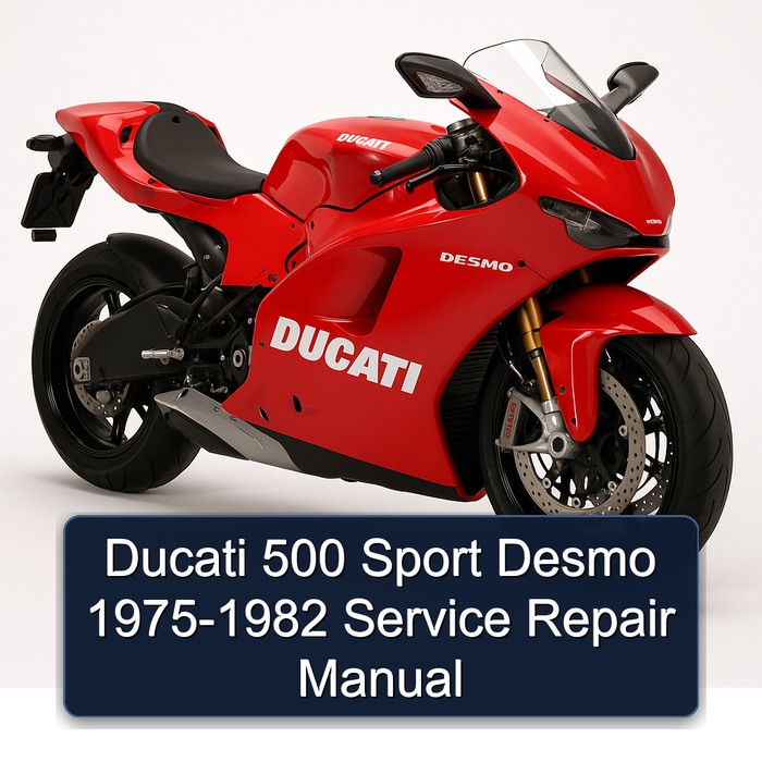 Ducati 500 Sport Desmo 1975-1982 Manual de servicio y reparación
