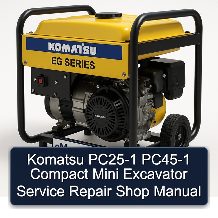 Komatsu PC25-1 PC45-1 Compact Mini Excavator Service Repair Shop Manual