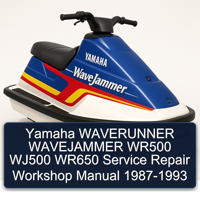 Yamaha WAVERUNNER WAVEJAMMER WR500 WJ500 WR650 Service Repair Workshop Manual 1987-1993