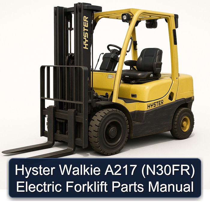 Hyster Walkie A217 (N30FR) Electric Forklift Parts Manual