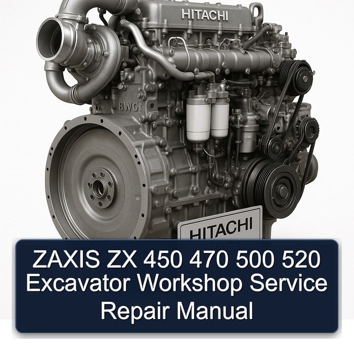 Manual de Servicio y Reparación para Excavadoras ZAXIS ZX 450, 470, 500 y 520