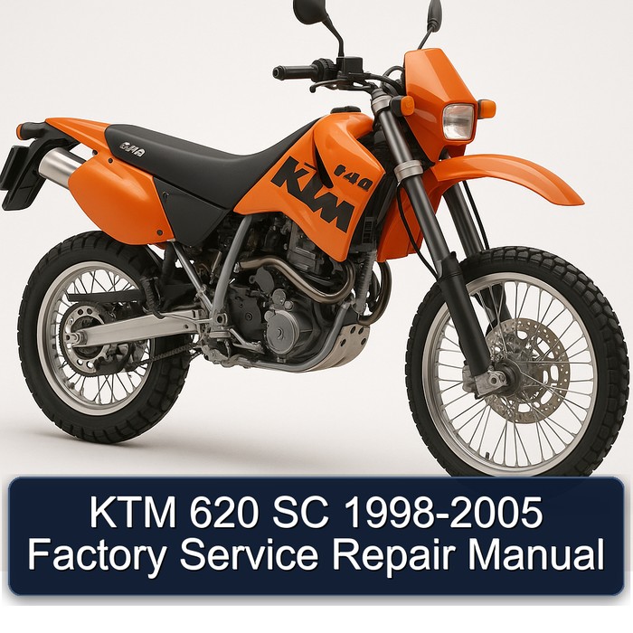 KTM 620 SC 1998-2005 Factory Manual de servicio y reparación