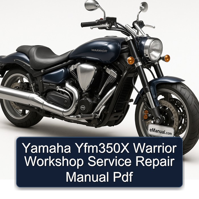Yamaha Yfm350X Warrior Workshop Service Repair Manual Pdf 