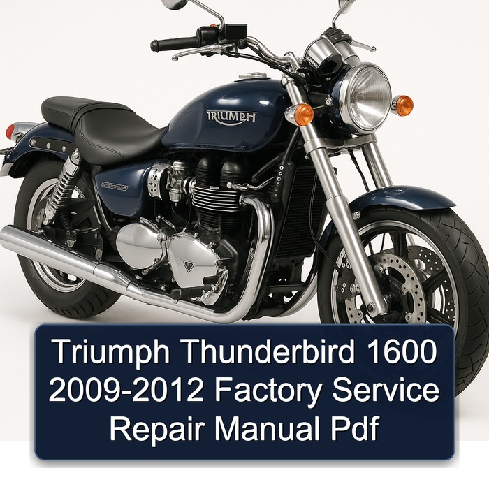 Triumph Thunderbird 1600 2009-2012 Factory Manual de servicio y reparación Pdf