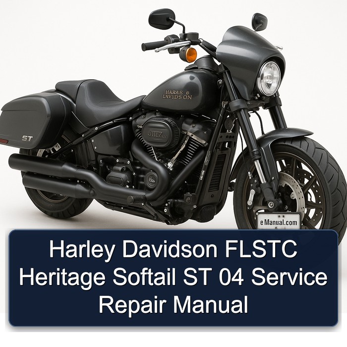 Harley Davidson FLSTC Heritage Softail ST 04 Manual de servicio y reparación