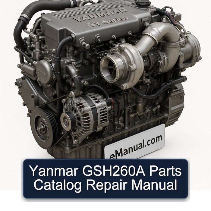 Yanmar GSH260A Parts Catalog Repair Manual 
