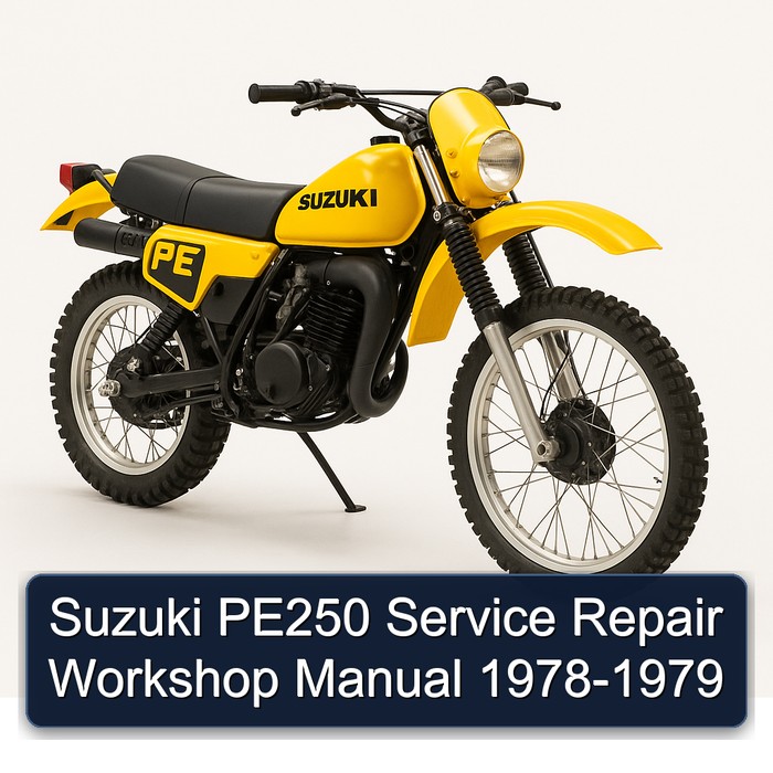 Suzuki PE250 Service Repair Workshop Manual 1978-1979