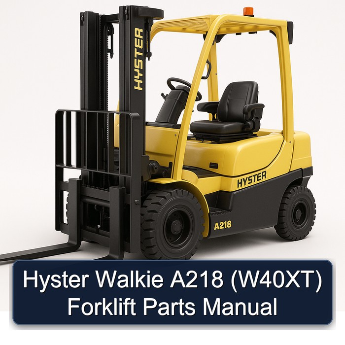 Hyster Walkie A218 (W40XT) Forklift Parts Manual