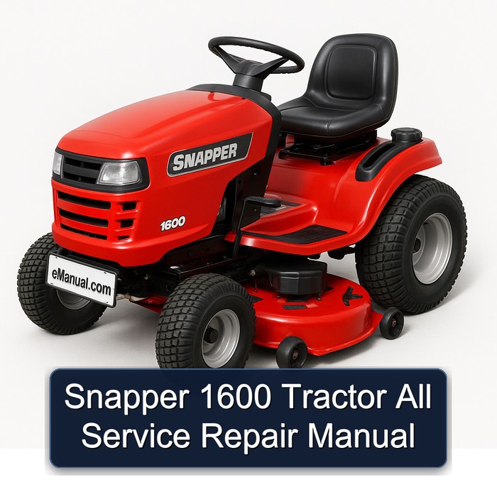Snapper 1600 Tractor All Service Repair Manual