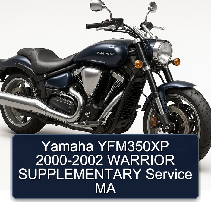 Yamaha YFM350XP 2000-2002 WARRIOR SUPPLEMENTARY Service MA