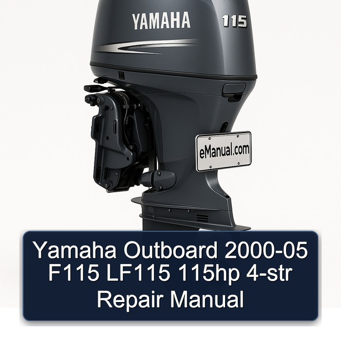 Yamaha Outboard 2000-05 F115 LF115 115hp 4-str Repair Manual