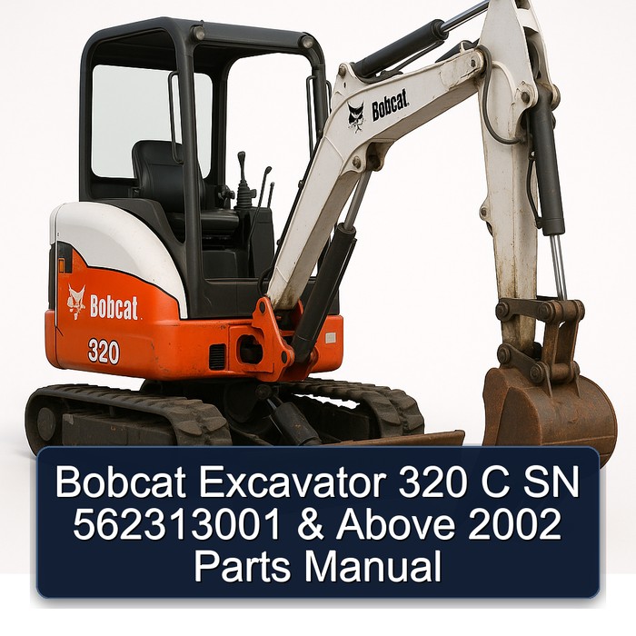 Bobcat Excavator 320 C SN 562313001 & Above 2002 Parts Manual