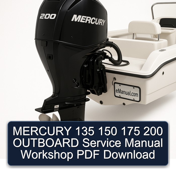 Manual de Servicio Motor Fuera de Borda MERCURY 135, 150, 175, 200 PDF