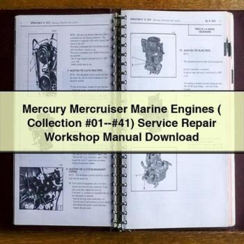 Mercury Mercruiser Marine Engines ( Collection #01--#41) Workshop Service Repair Manual PDF Download