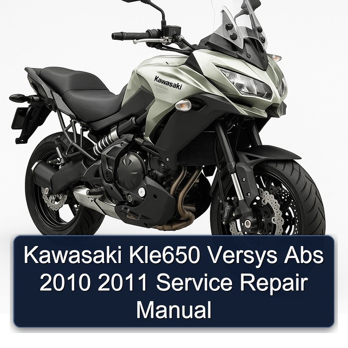 Kawasaki Kle650 Versys Abs 2010 2011 Manual de servicio y reparación