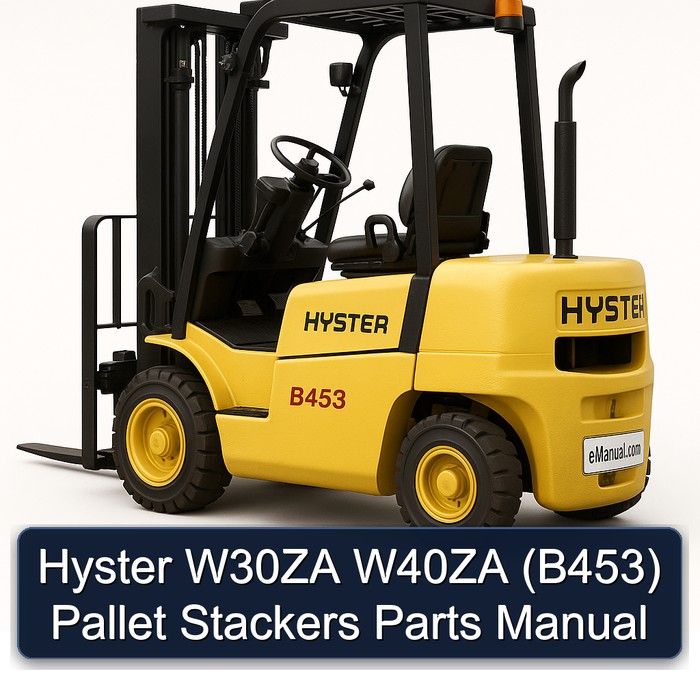 Manual de Piezas para Apiladores Hyster W30ZA y W40ZA (B453)