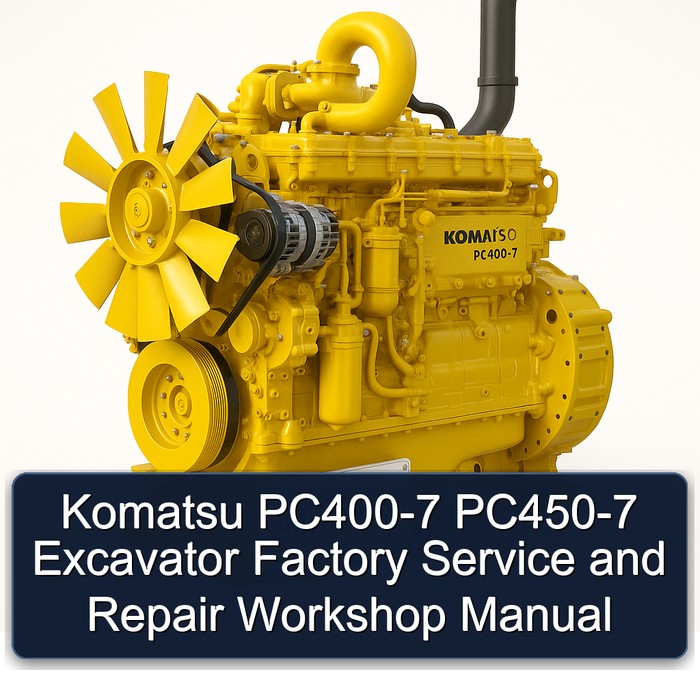 Komatsu PC400-7 PC450-7 Excavator Factory Service and Repair Workshop Manual 
